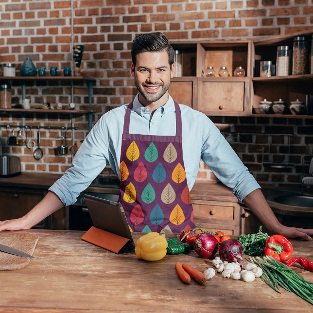 Delantal Hojas de otoño retro (Subido por el creador)