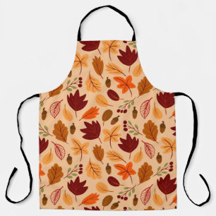 Delantal Hojas de otoño, simple patrón infantil sin costura