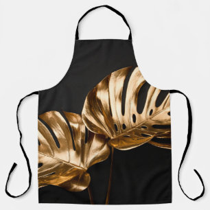 Delantal Hojas de palma de dátil pintadas doradas cerradas