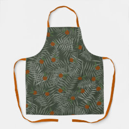 Delantal Hojas de palma y Naranjas