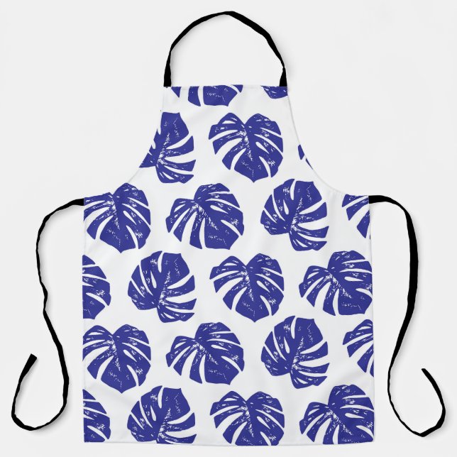 Delantal Hojas de palmeras: Patrón natural (Anverso)