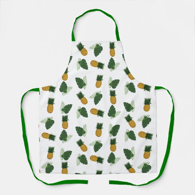 Delantal Hojas De Piña Y Palmilla (Anverso)