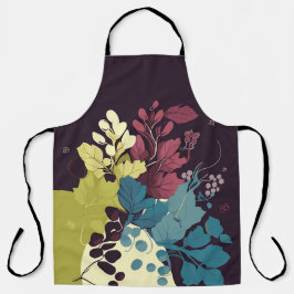 Delantal Hojas de vino de otoño