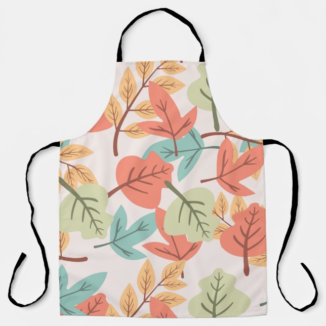 Delantal Hojas multicolores (Anverso)