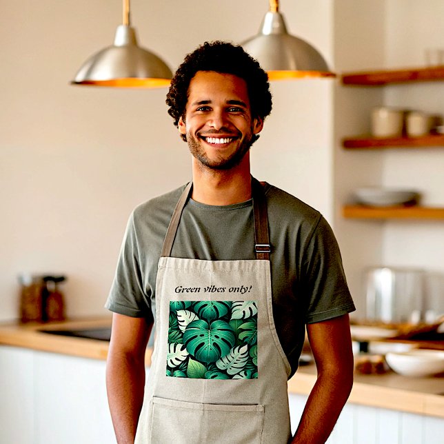 Delantal Hojas tropicales exuberantes (Subido por el creador)