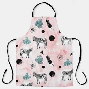 Delantal Hojas tropicales Patrón de centeno de cebada