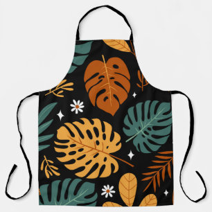 Delantal Hojas tropicales: sin costura.