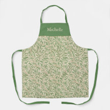 Hojas verdes vintage William Morris Rama de sauce
