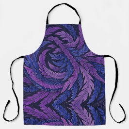 Delantal Hokusai Phoenix Apron | Purple Japanese Art Feathe