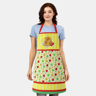 Delantal Hola Apron Rosa Jello Retro