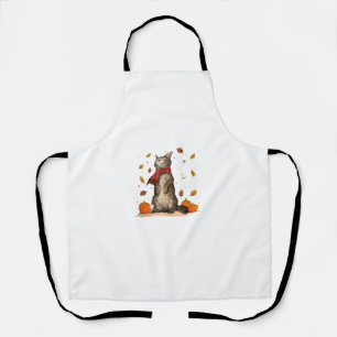 Delantal Hola Caída Gato Gato Gato Otoño Sale Amor Gatito G