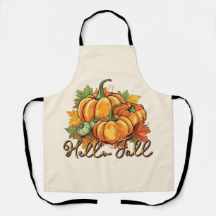 Delantal Hola Caída - Parche De Calabaza Acogedor