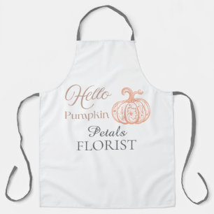 Delantal Hola Calabaza Negocio de Floristería de Halloween 