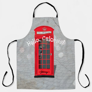 Delantal ¡Hola, Calorías! Cabina Telefónica Roja de Londres
