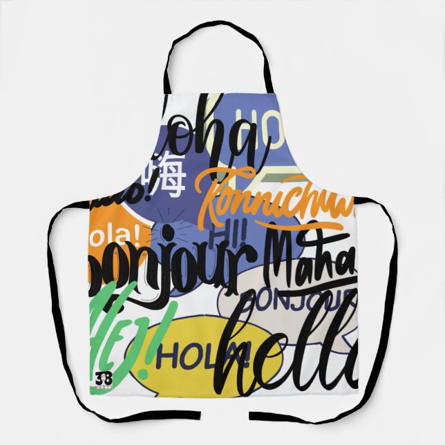 Delantal Hola Mundo (Anverso)