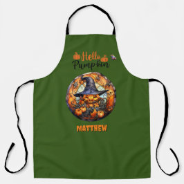 Delantal Hola Scary Hallowe'en Pumpkin