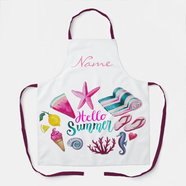 Delantal Hola Summer Beach Thunder-Cove (Anverso)