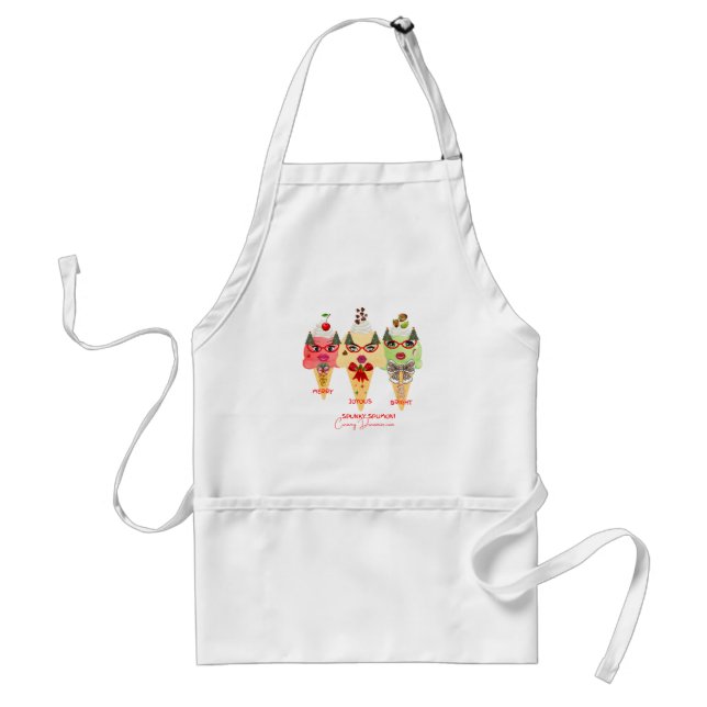 Delantal Holiday Apron Christmas cheer Spunky Spumoni (Frente)