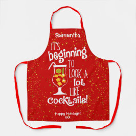 Delantal Holiday Cocktail Lover