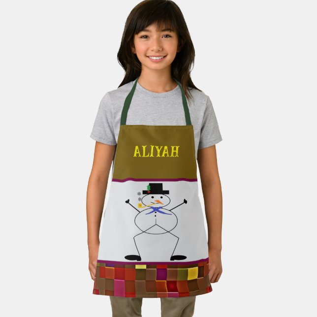 Delantal "Holiday Helper" (Personalize Me) Apron (in situ)
