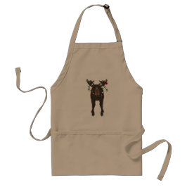 Delantal Holiday Moose Apron