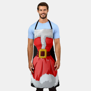 Delantal Holiday Santa Humor
