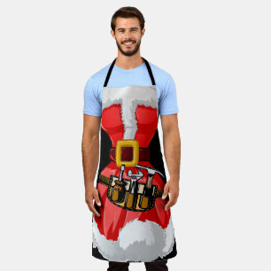 Delantal Holiday Santa Humor Apron