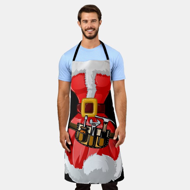 Delantal Holiday Santa Humor Apron (Gastado)