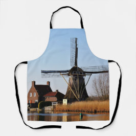 Delantal Hollandse Molen aan de waterkant.