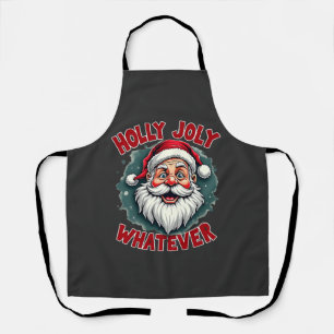 Delantal Holly Joly Cualquier Navidad divertida de Santa Cl