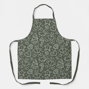 Delantal Hombre de Jengibre de Navidad Vintage Tradicional