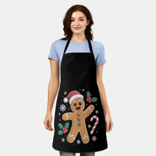 Delantal Hombre de Jengibre Navideño Festivo y Adorable Gal