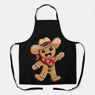 Delantal Hombre de jengibre sombrero vaquero bandana Navida