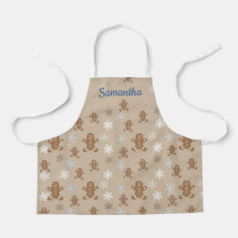 Delantal Hombre de pan de jengibre Cookie Snowflake Holiday