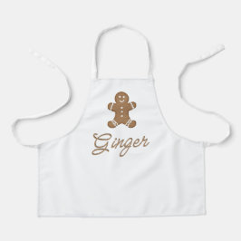 Delantal Hombre de pan de jengibre Navidades Holiday Cocina