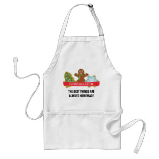 Delantal Hombre de pan de jengibre y Navidades de cocina