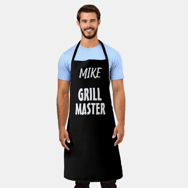 Delantal Hombre personalizado papá Grill Master BBQ delanta (Gastado)
