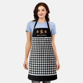 Delantal Hombres De Pan De Gengibre De Buffalo Con Navidade