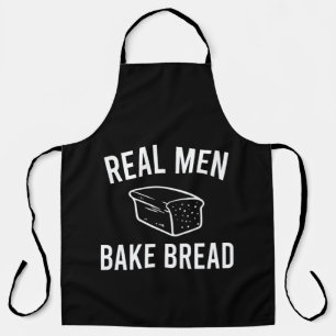 Delantal Hombres de Verdad Hornean Pan - Diseño Divertido d
