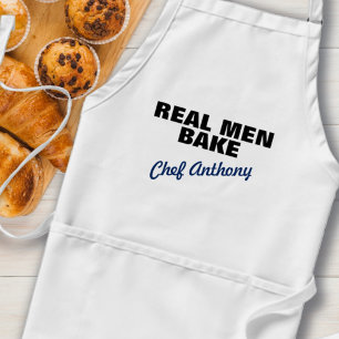 Delantal Hombres Reales Cocinan Apron Estándar Personalizad