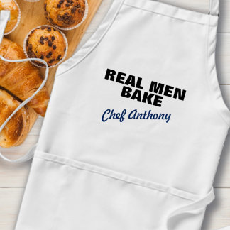Delantal Hombres Reales Cocinan Apron Estándar Personalizad