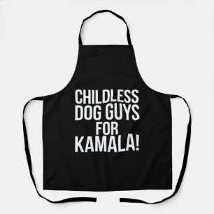 Delantal Hombres sin hijos con perros para Kamala 2024 Vota