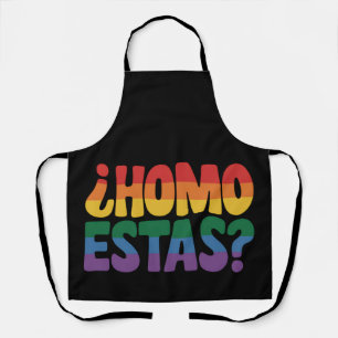 Delantal Homo estás graciosa gay español mexicano aliado LG