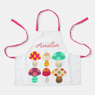Delantal Hongos coloridos y bonitos