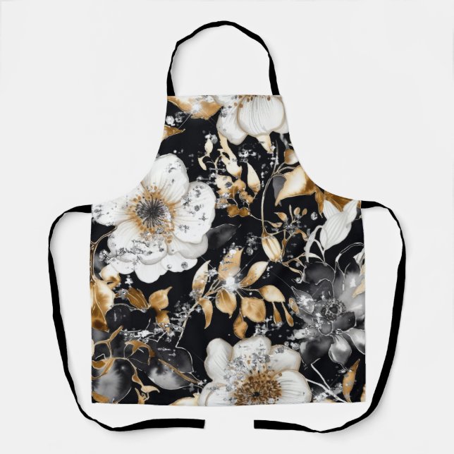 Delantal Hope Floral Purpurina Apron (MW1003-A) (Anverso)