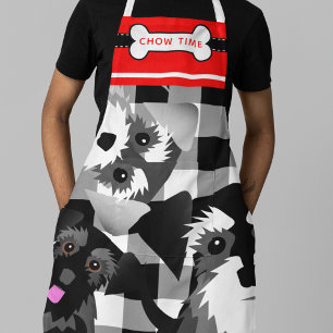 Delantal Hora de alimentar a los schnauzers Amante de los p