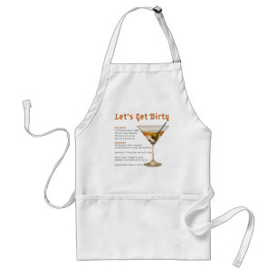 Delantal Hora del Cóctel: Receta de Martini Let's Get Dirty