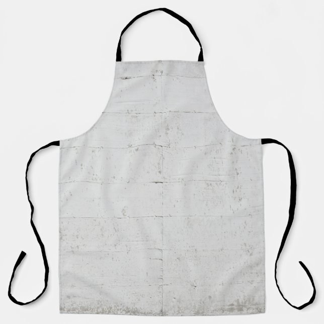 Delantal Hormigón de hormigón pintado de blanco (Anverso)