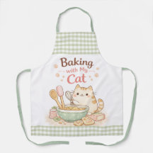 Horneando con mi gato pastel kawaii gatito lindo