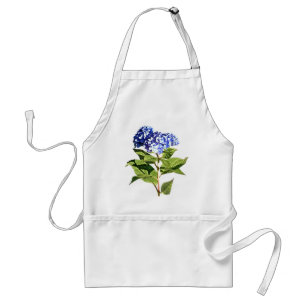 Delantal Hortensia Azul Agraciada